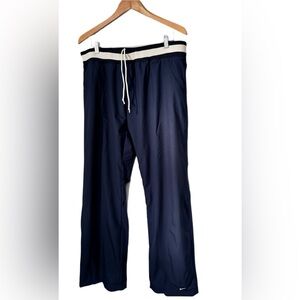 Nike Vintage Y2K Women’s Navy Wide Leg Track Pants with Contrast Waistband
